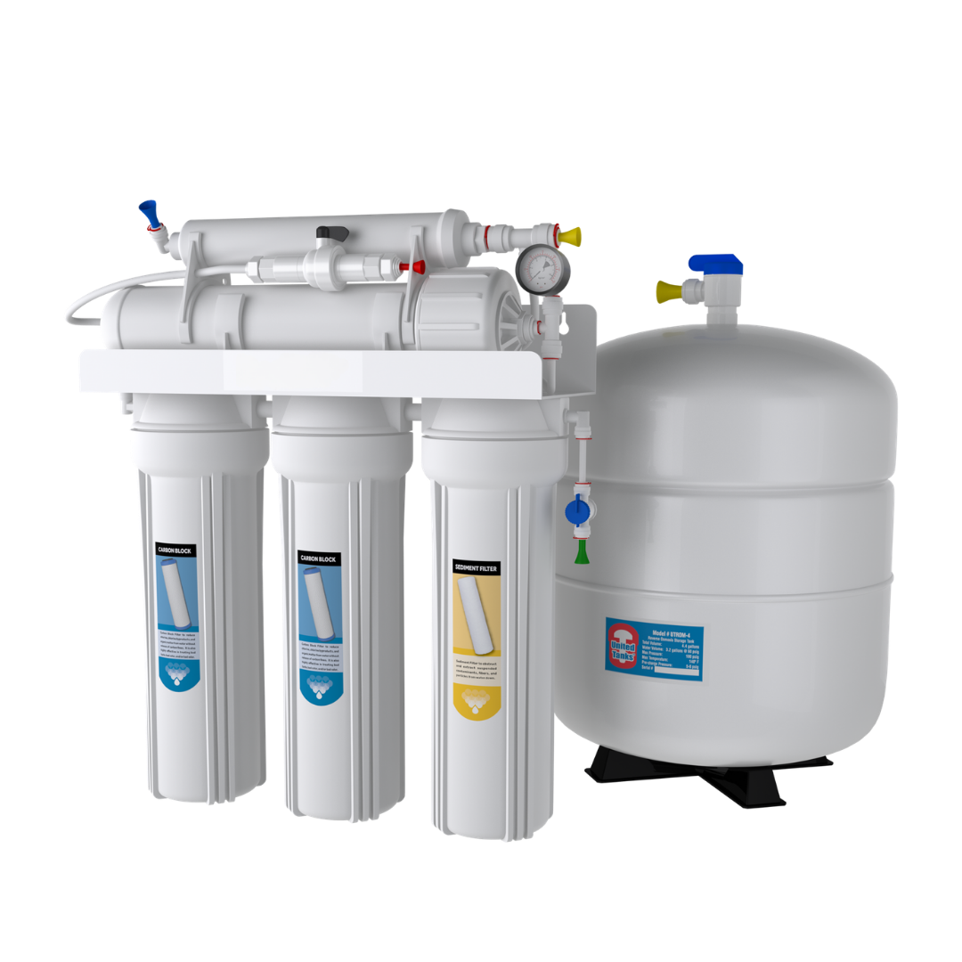 Five-stage tank reverse osmosis system